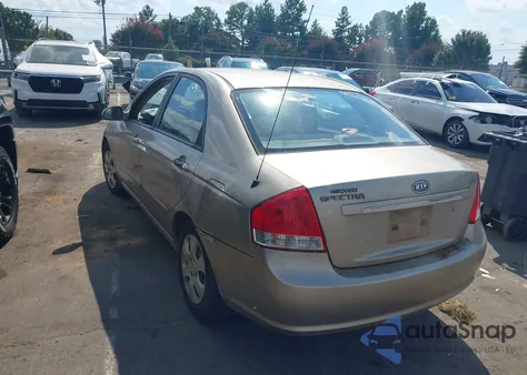 2007 Kia Spectra Ex из США, поврежденный, VIN KNAFE121375473375